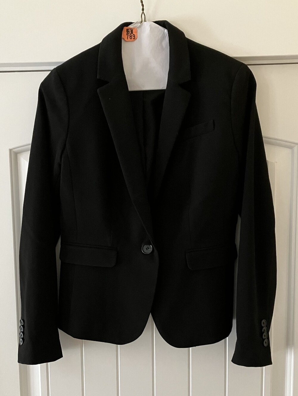 Classic Black Women's Blazer - Tailored Single-Button Jacket